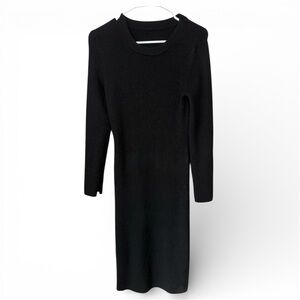 ALICE + OLIVIA Midi Jumper Dress Size Small Wool Stretch Side Snap Button Hem